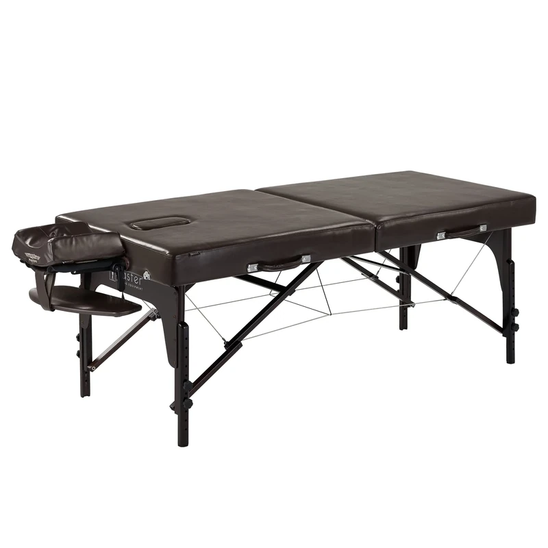 Master Massage Portable Massage Table, Supreme LX SPA Salon Facial Beauty Bed, Easy Set Up, 7cm Thick of Memory Foam, PU Upholstery, 71CM,Coffee