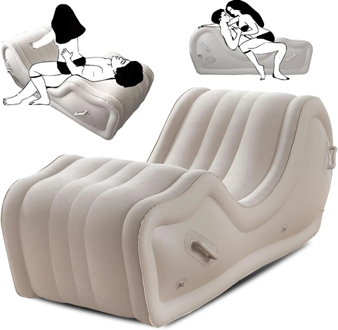 Yocare Sex Furniture for Couples BDSM, Inflatable Sex Bondage Sofa Chair with Built-in Air Pump, G Spot Position Pillow Cushion for Adult Women Sexual Pleasure