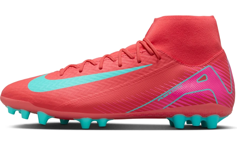 Nike Men's Zoom Superfly 10 Academy AG Football Shoe, Ember Glow/Aurora Green, 6