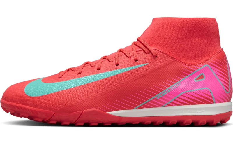 NIKE Unisex's Zm Superfly 10 Academy Tf Sneaker, Ember Glow Aurora Green, 10.5 UK