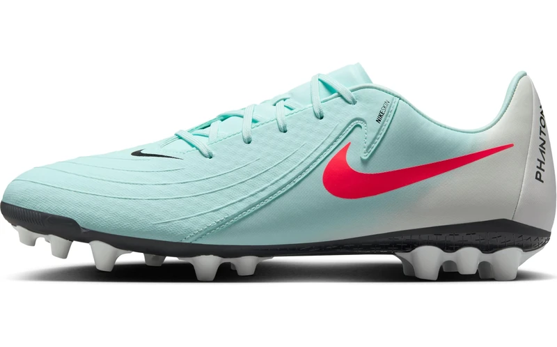 NIKE Unisex's Phantom Gx 2 Academy Sneaker, Mint Atomic Red Off Noir, 4.5 UK