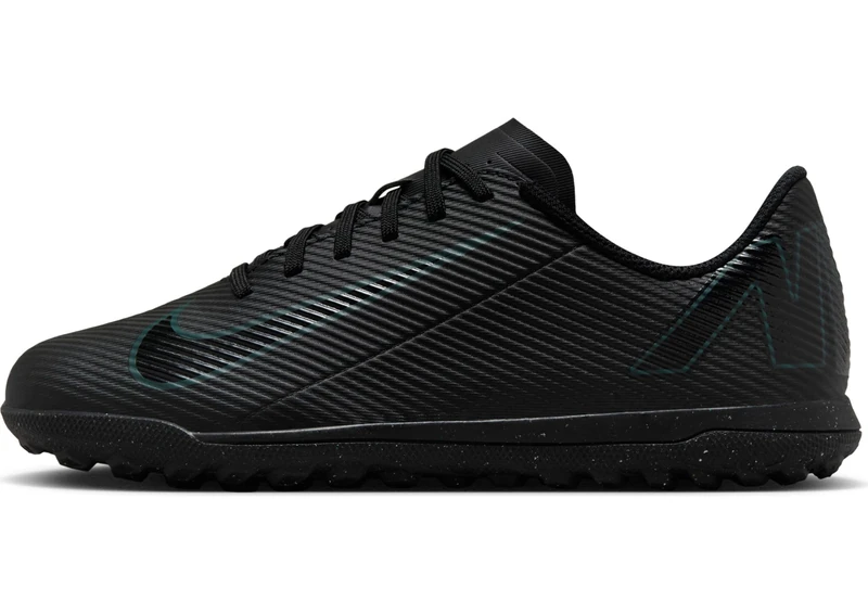 NIKE Boys Jr. Mercurial Vapor 16 Club Sneaker, Black Black Deep Jungle, 5.5 UK