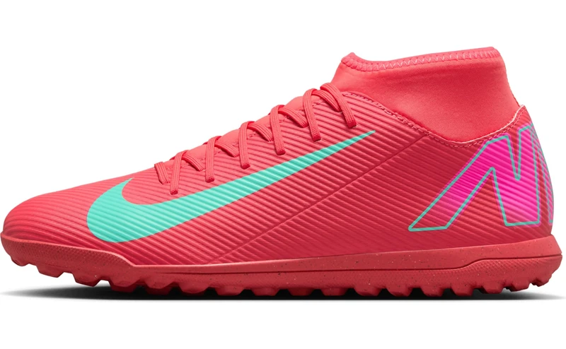 NIKE Unisex's Superfly 10 Club Tf Sneaker, Ember Glow Aurora Green, 12 UK