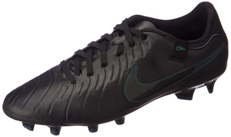 Nike Men Legend 10 Academy Fg/Mg Soccer Shoe, Black/Black/Deep Jungle, 10 - Image 1
