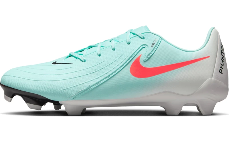 Nike Men's Phantom GX II Academy FG/MG Football Shoe, Mint/Atomic Red/Off Noir, 9.5