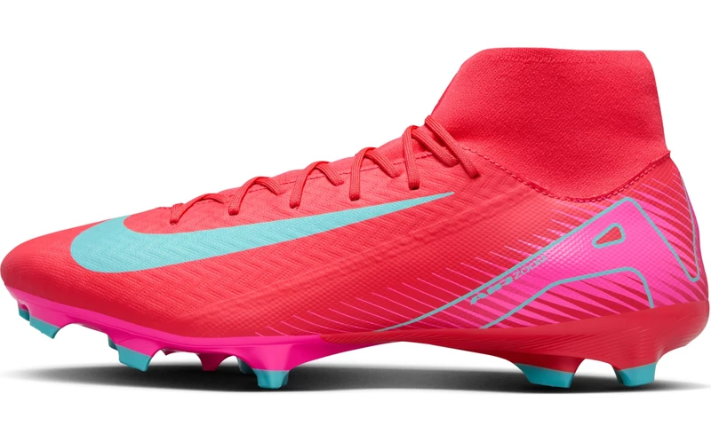 Nike Men's Zoom Superfly 10 Academy FG/MG Football Shoe, Ember Glow/Aurora Green, 11