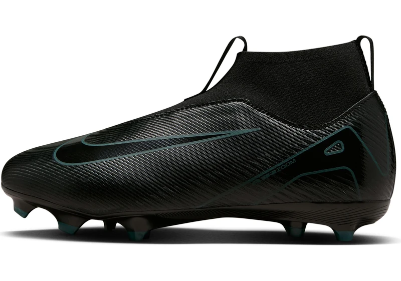 NIKE Boys Jr. Mercurial Superfly 10 Academy Sneaker, Black Black Deep Jungle, 5.5 UK