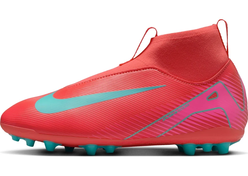 NIKE Unisex's Jr Zoom Superfly 10 Academy Ag Oxford Flat, Ember Glow Aurora Green, 4.5 UK