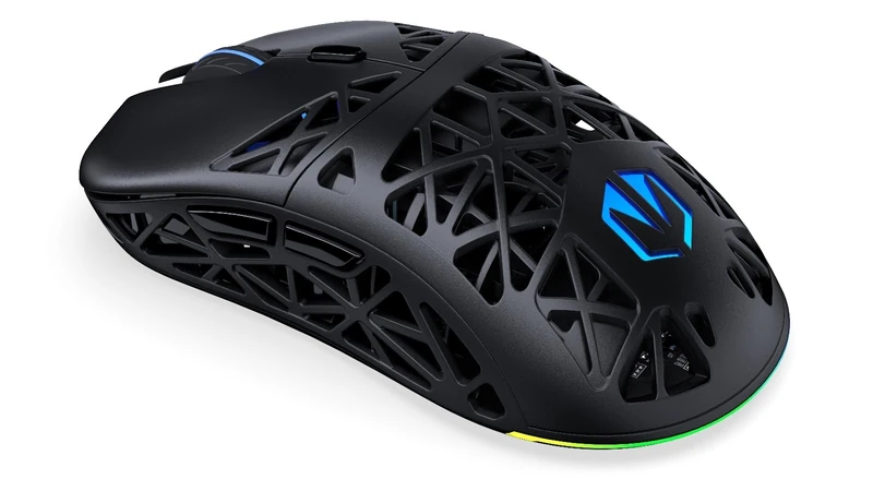 Endorfy LIV Plus Wireless Gaming Mouse, Wireless Mouse, Charging Station Included, Ultralight Construction (69g), Up to 26,000 DPI, PixArt PAW3395, 2.4GHz, BT, USB-A, EY6A016