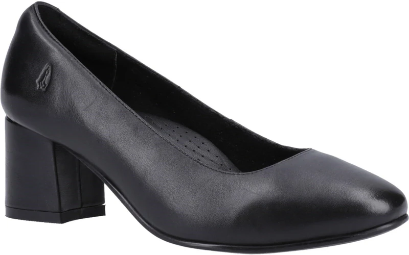 Hush Puppies Female Anna Wide Court Shoe, Black, 5 - Image 1
