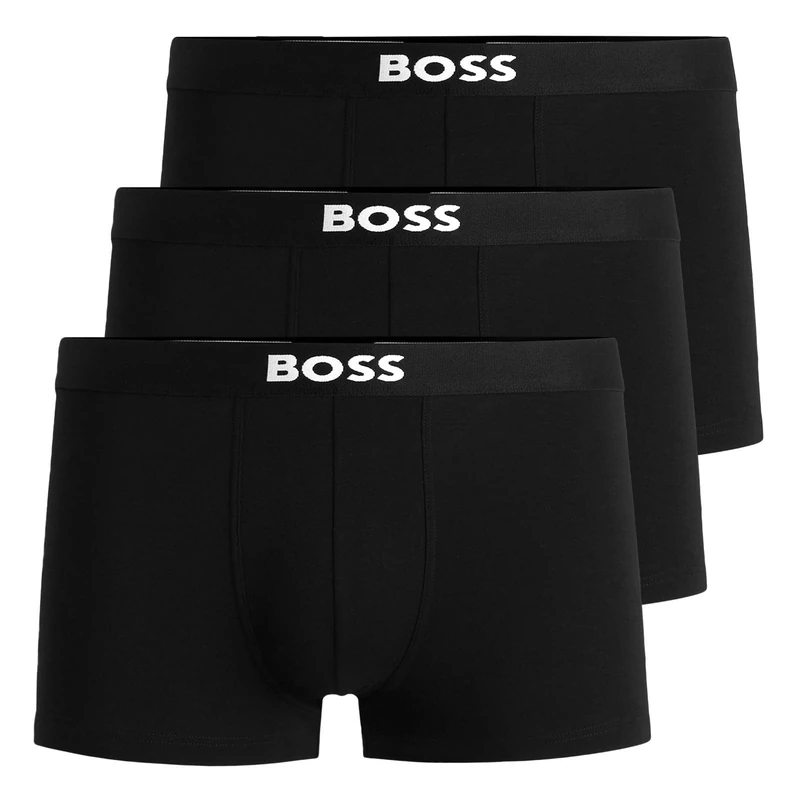BOSS Mens 3p One Trunk, Black