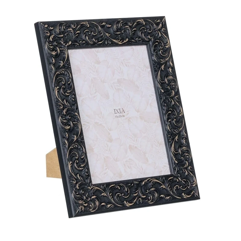 BigBuy Home Photo Frame Black MDF Wood 15 x 20 cm 22.5 x 1.5 x 27.5 cm