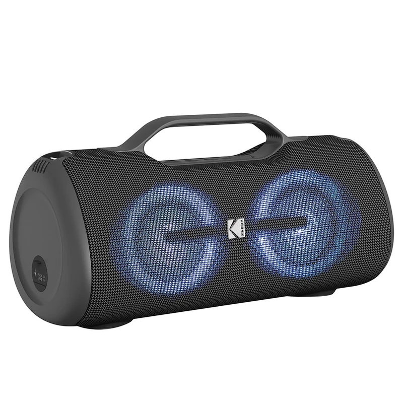 KODAK PWS-2248 Bluetooth Speaker 60W - DSP Bass Boost, IPX5 Waterproof, 8-10Hr Battery, TWS Stereo, 10m Range, 3600mAh, AUX & USB Input, LED Lights, USB-C Charging - Image 1