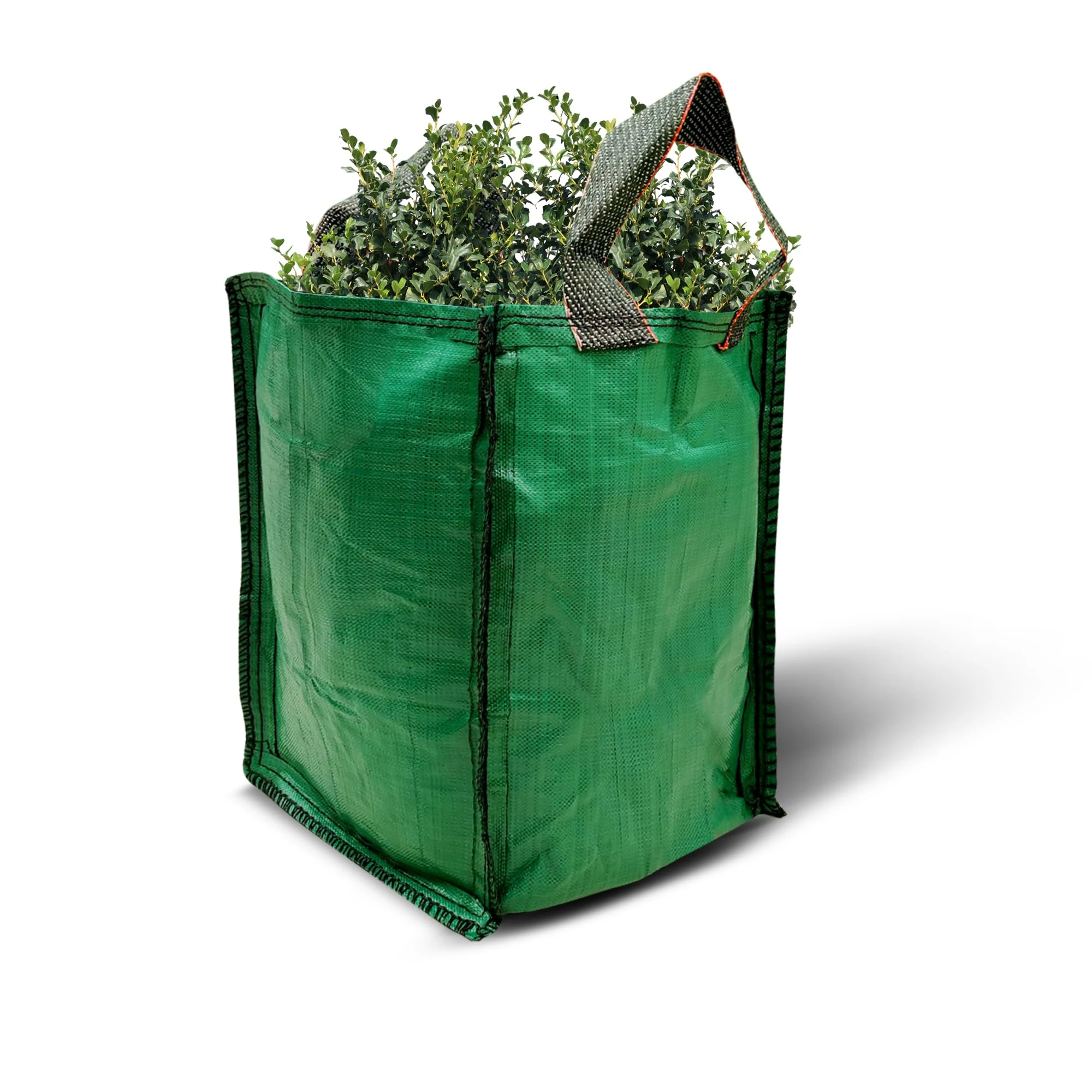 PRIMES DIY Garden Bags 120 Litre Premium Grade, Industrial Fabric and Handles, Heavy Duty/Green Sacks, Plant waste grass and Leaves, Collecting Garden, Waste Builders Bags - 45 x 45 x 60 CM(Pack15)