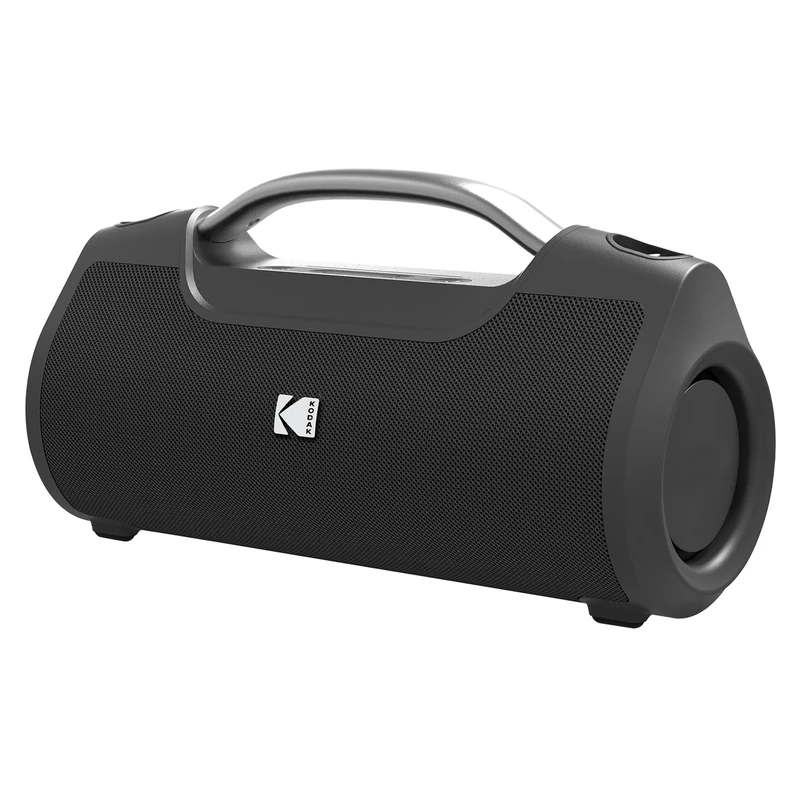 KODAK PWS-2258 Portable Wireless Speaker 60W, Waterproof IPX6, TWS, 3600mAh Battery, Customizable EQ, Power Bank - Black
