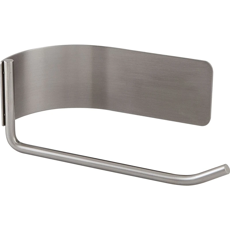 Toilet Roll Holder – Toilet Roll Holder No Drilling – Self-Adhesive Toilet Paper Holder, Brushed Stainless Steel