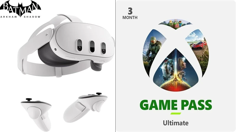 Meta Quest 3 512GB – Breakthrough mixed reality – Powerful performance + Xbox Game Pass Ultimate | 3-Month Membership | Digital Dowload for Xbox