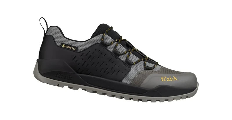 Fizik Unisex Terra Ergolace GTX Flat Off-Road Cycling Shoes, Grey/Black, 9.5 UK