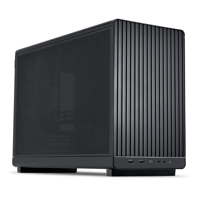 Lian Li A3 mATX Compact Case - Black Micro-ATX Aluminium PC Case, Designed by DAN Cases, High Airflow Design, Water Cooling Compatible, USB 3.1 Type-C