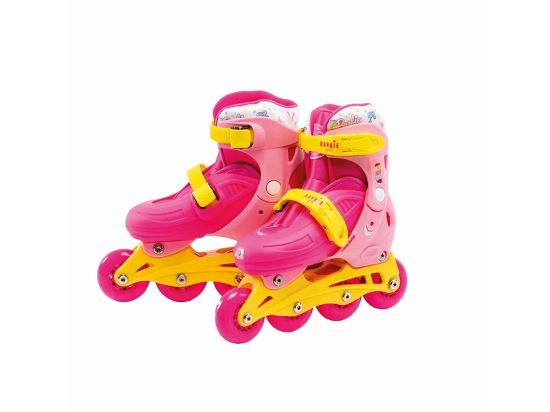 ODS - Barbie Girls' Roller Skates, Extendable Inline Skates, Rigid Boots, PVC, Size S (31-34), Recommended Age +4 Years