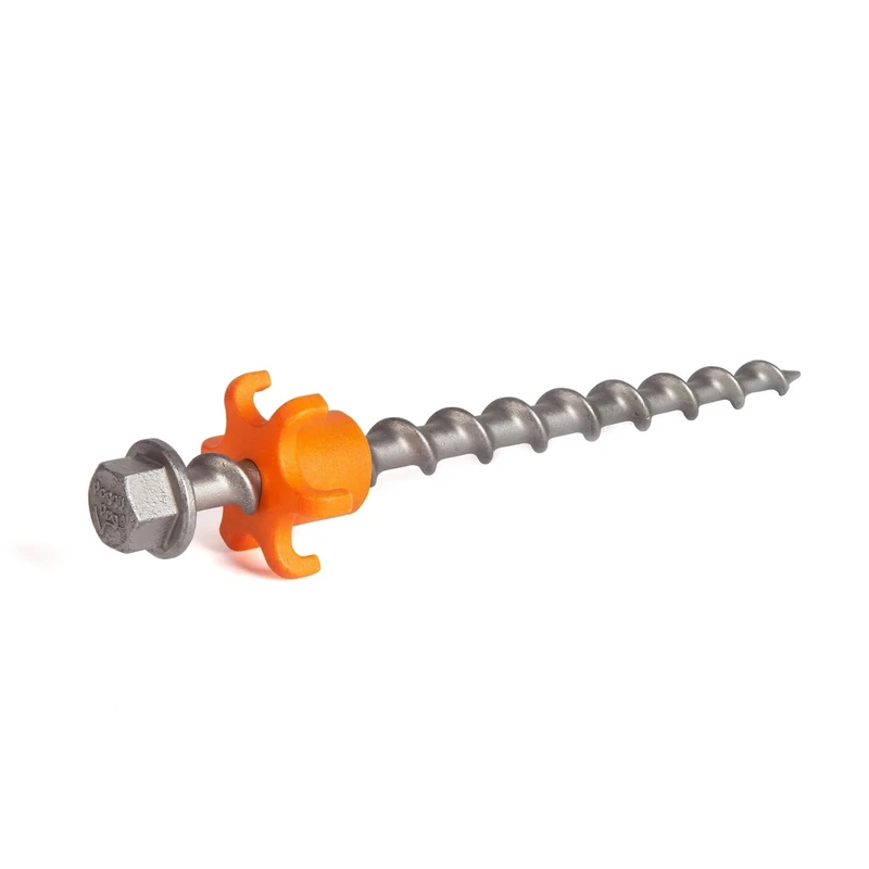 Peg & Stop Heavy Duty (P&S HD) Screw Peg 20 cm • Pack of 4 (HP60) • For The Harshest Conditions When Camping - Image 1
