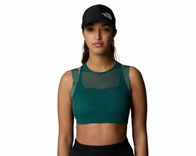 The North Face Women's Refina Double-Layer Sports Bra, Deep Nori, S