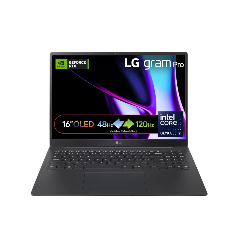 LG gram Pro 2024 16Z90SP 16 inch Ultra-Lightweight OLED Laptop, Intel Core Ultra 7 Processor up to 4.8GHz, NVIDIA RTX 3050, 16GB RAM, 1TB SSD, Windows 11 Home, Intel EVO Certified (Obsidian Black)