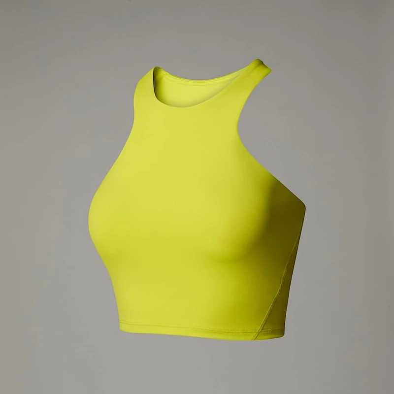 The North Face Women's Refina Longline Sports Bra, Sulphur Spring Green, XL
