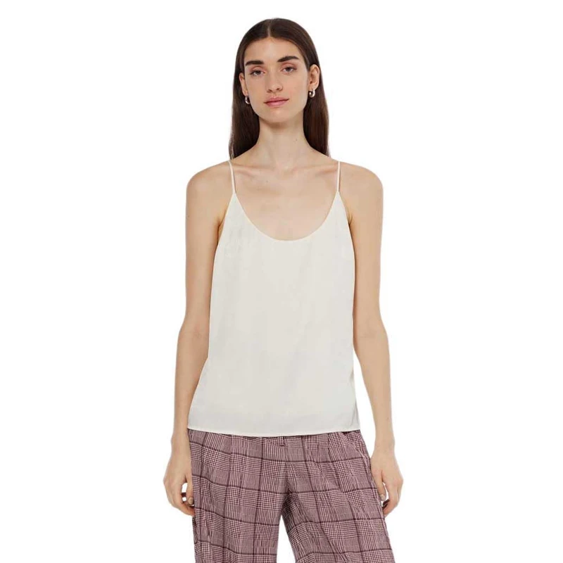 Scotch & Soda Core Jersey Woven Tank Off-White