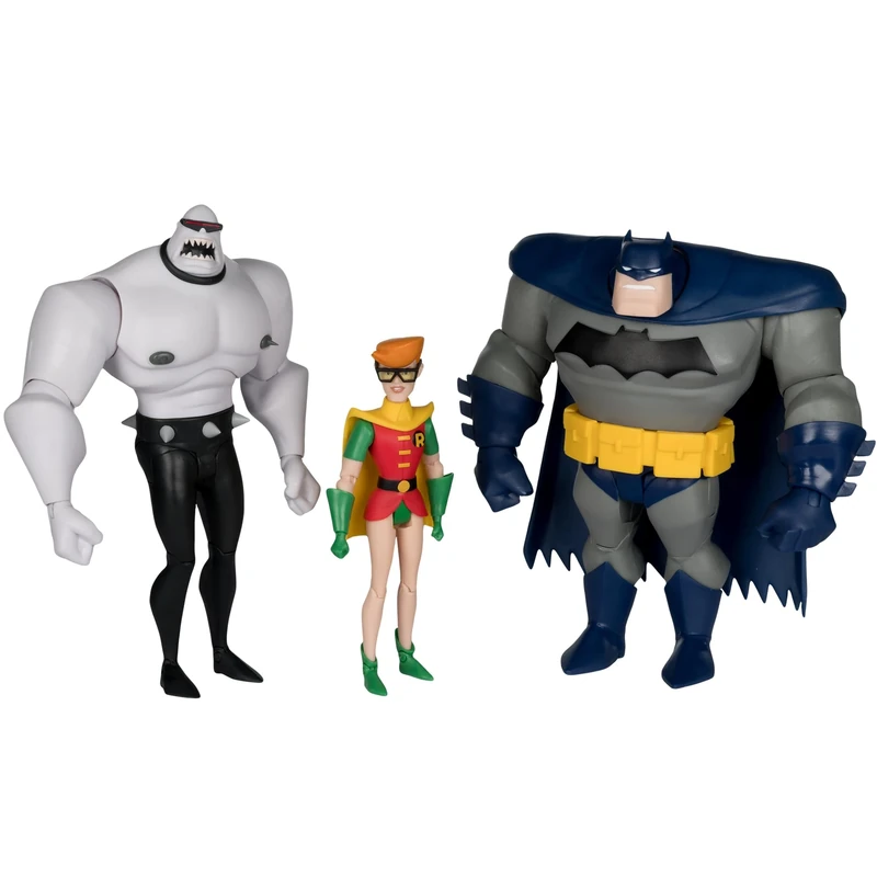 McFarlane The New Batman Adventures Batman Mutant Leader & Robin 3pk (Legends of The Dark Knight) Gold Label Toys