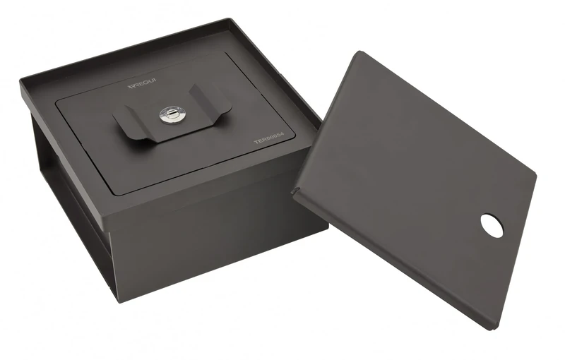 ARREGUI Terra 22804W-S1 Hidden Hidden Floor Safe | Small Recessed Safe | Secret Safe | Secret Money Hide| 10x20x20cm | 2.3L | Black