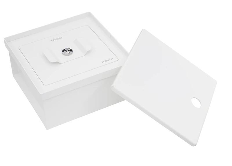 ARREGUI Terra 22801W-S1 Hidden Hidden Floor Safe | Small Recessed Safe | Secret Safe | Secret Money Hide| 10x20x20cm | 2.3L | White