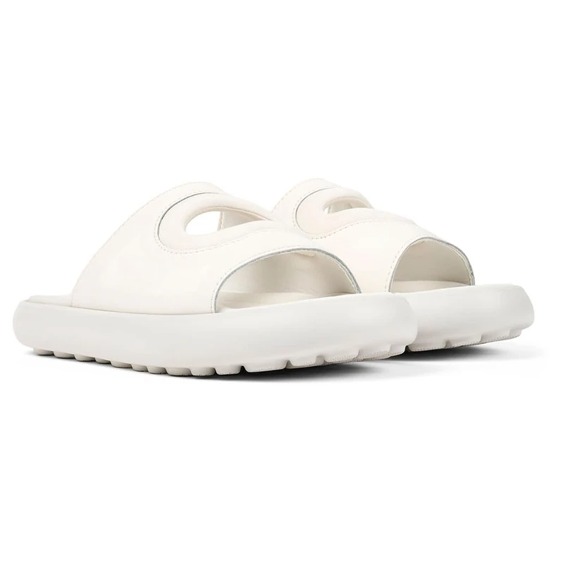 Camper Women's Pelotas Flota Sandal K201620 Slide, White Natural 003, 7 UK