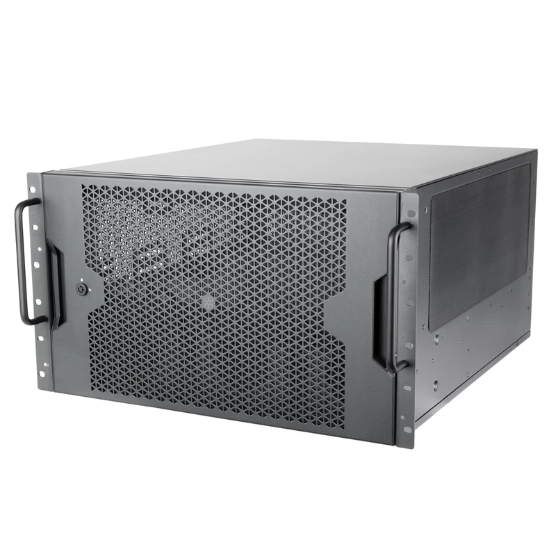 SilverStone Technology RM600 6U Rack Mount Enclosure with Dual Power Supply Compatibility and Support for THREE 360mm Heatsinks SST-RM600