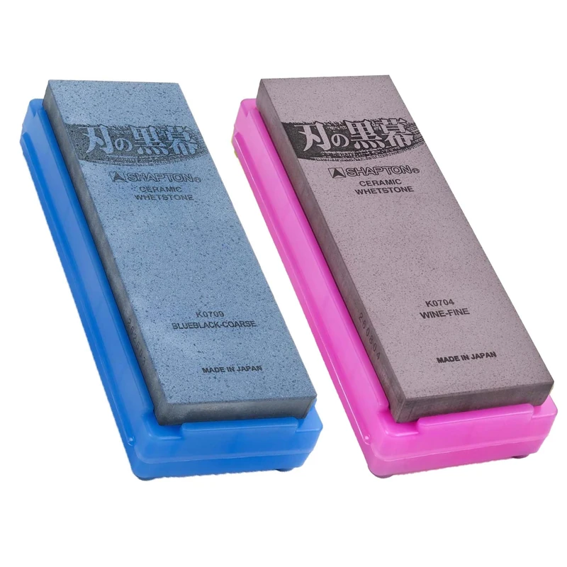 Generic SHAPTON Ha No Kuromaku Ceramic Whetstone Rough Grit (#320) + Fine Grit (#5000), Standard