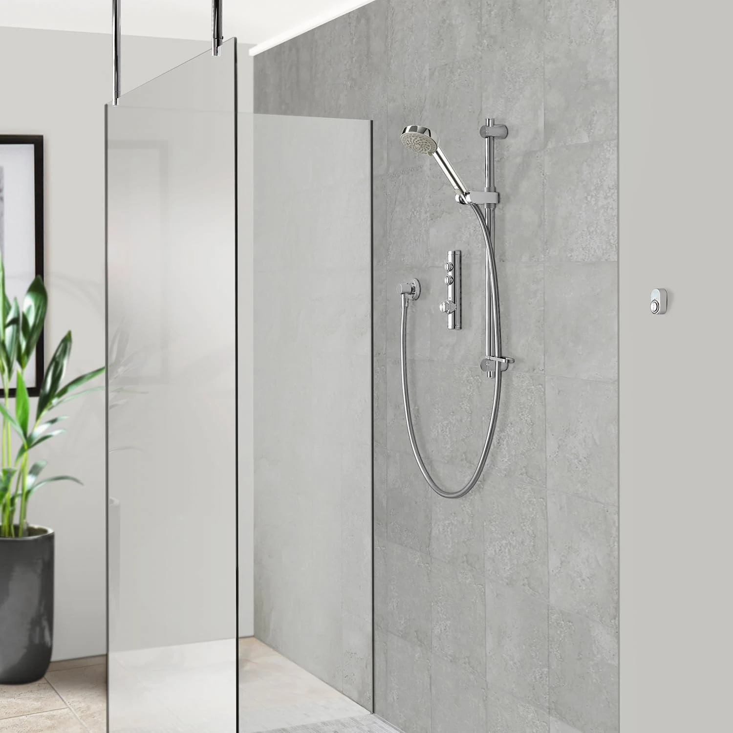Aqualisa ISD.A2.BV.23 iSystem Smart Shower Concealed with Adjustable Head - for Gravity Pumped Systems
