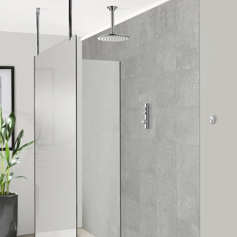 Aqualisa ISD.A1.BFC.23 iSystem Smart Shower Concealed with Ceiling Fixed Head - for HP/Combi Systems