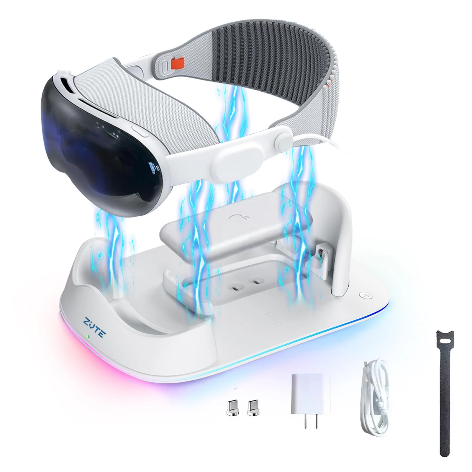 Charging Dock for Apple Vision Pro - Magnetic Charging for Vision Pro Battery Charger Stand, Designed for Apple Vision Pro – Immersive Experience with Advanced AR Technology