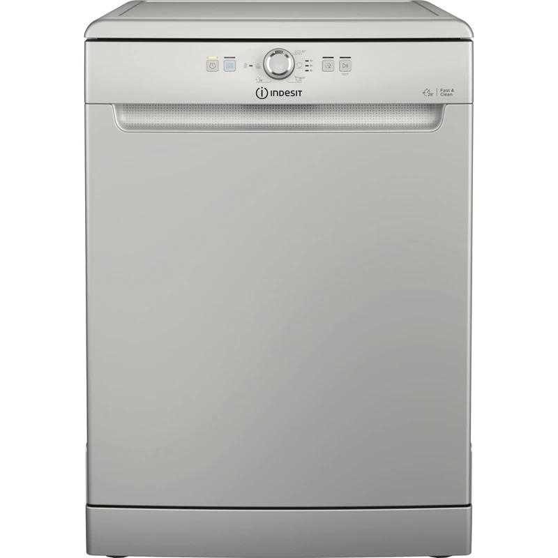 Indesit Push and Go D2F HK26 S UK 14 Place Setting Dishwasher - Silver