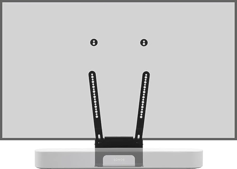 Flexson TV Mount Attachment for Sonos Beam (with 5m UK and EU power cable + 5 years Warranty) – Black