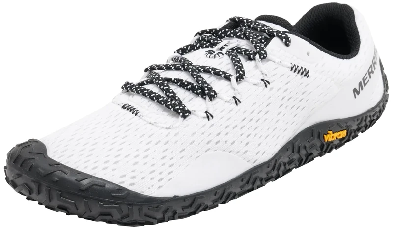 Merrell Men's Vapor Glove 6 Sneaker, White/Black, 7 UK