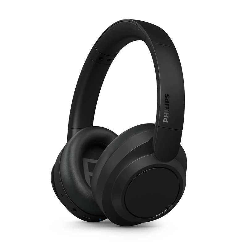 Philips TAH6509BK/00 Noise Cancelling Over-Ear Wireless Bluetooth Headphones - Superior Call Quality, Voice Assistant Compatible with up to 45 Hours Music Play Time - Black