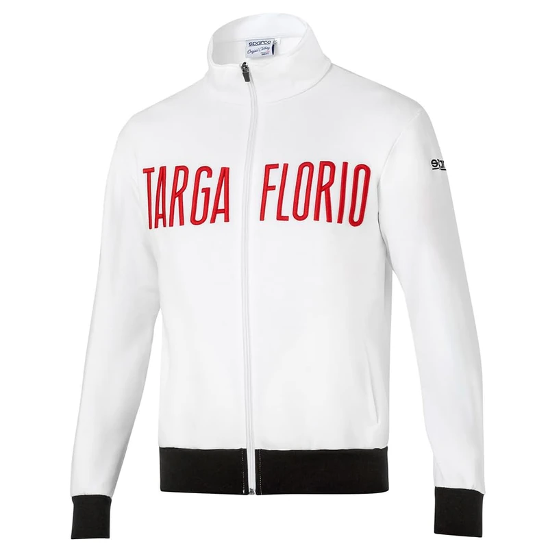 sparco 013042TFBI4XL ZIP SWEATSHIRT FLORIO SIZE XL WHITE - Image 1