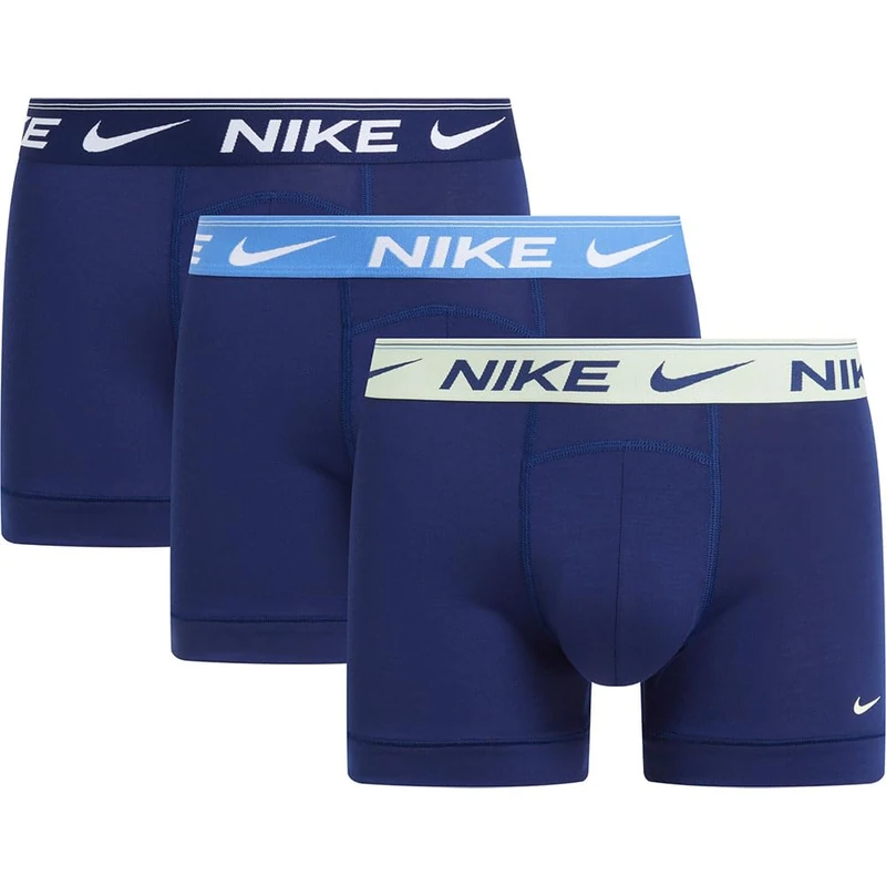 Nike Trunk 3PK Underwear, BL VID-BL Beyond/BRLY VLT/BL VID, XXL Men