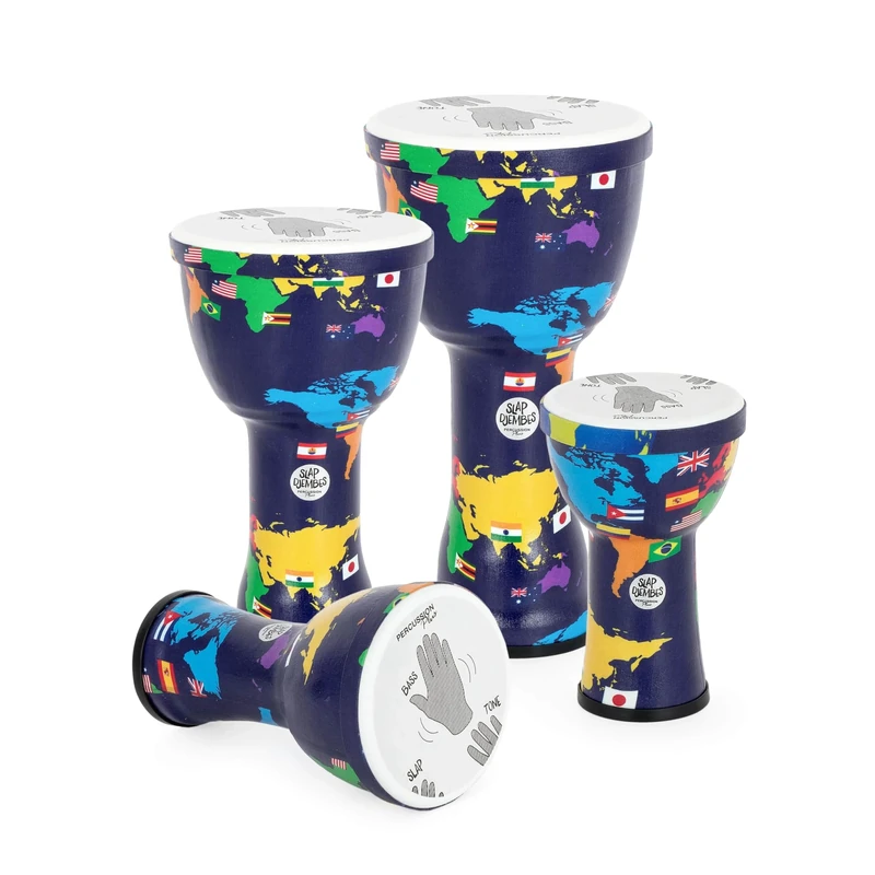 Percussion Plus World Slap Djembe mixed 4 pack - pre-tuned