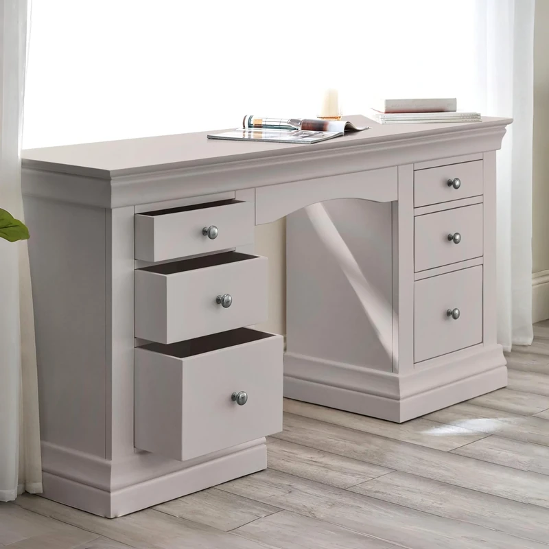 Julian Bowen Clermont Dressing Table - Light Grey