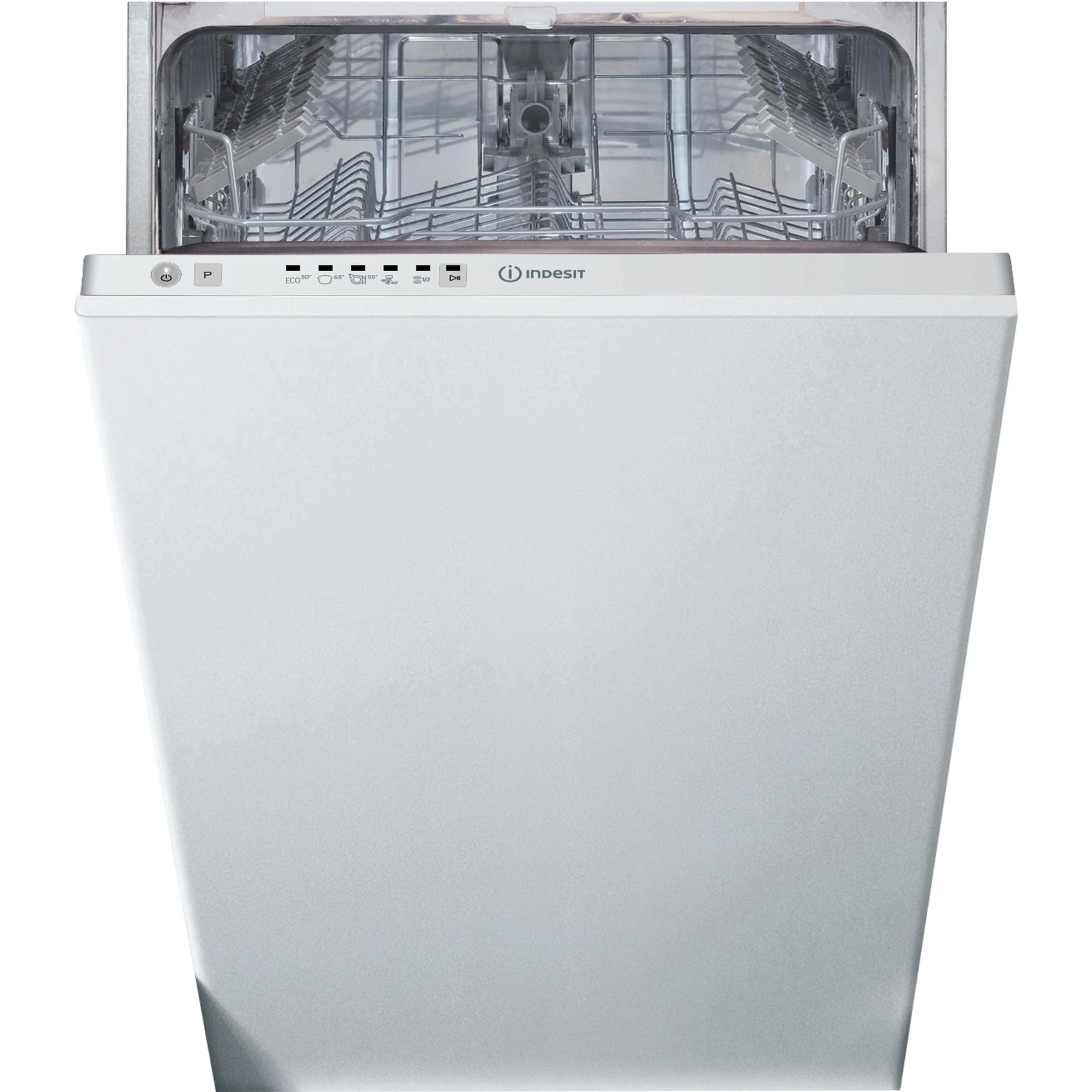 Indesit Integrated Slimeline Dishwasher - White - 9 Place Settings - F Rated - DI9E 2B10 UK
