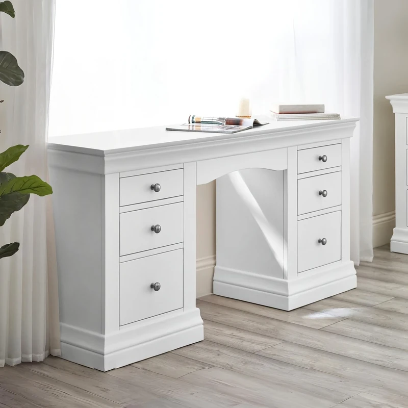 Julian Bowen Clermont Dressing Table - Surf White