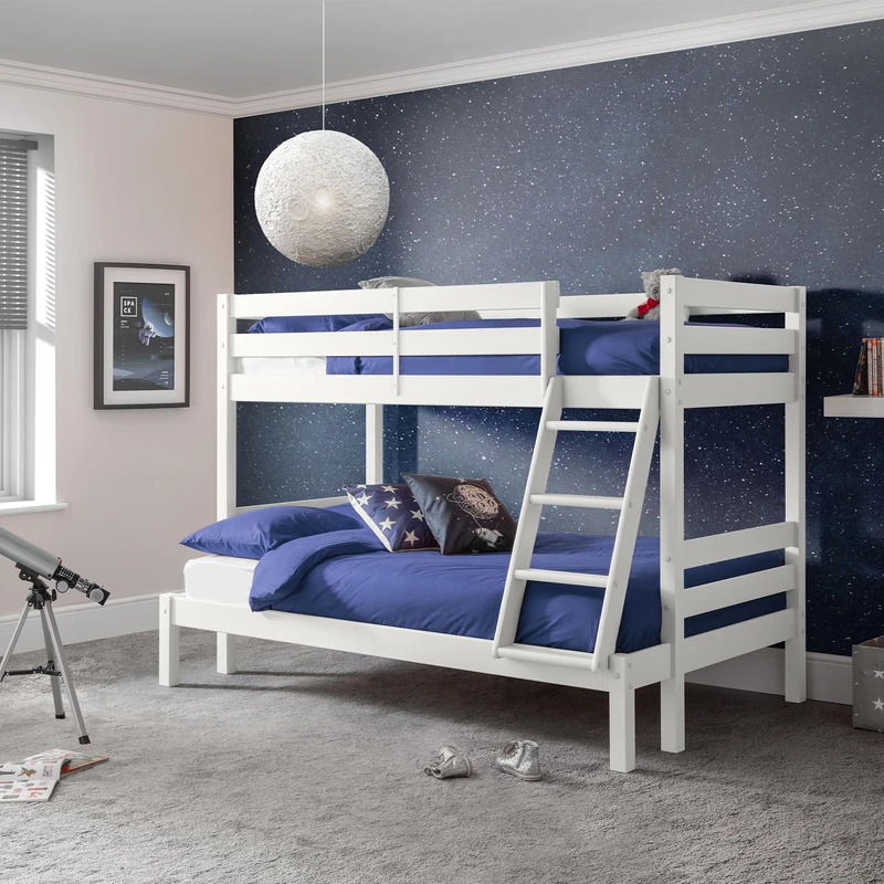 Julian Bowen Merlin Triple Sleeper Bunk - Surf White - Image 1