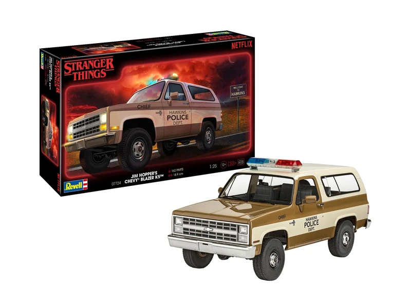 Revell 07724 1985 Chevrolet K5 Blazer: Stranger Things 1:25 Scale Unbuilt/Unpainted Plastic Model Kit